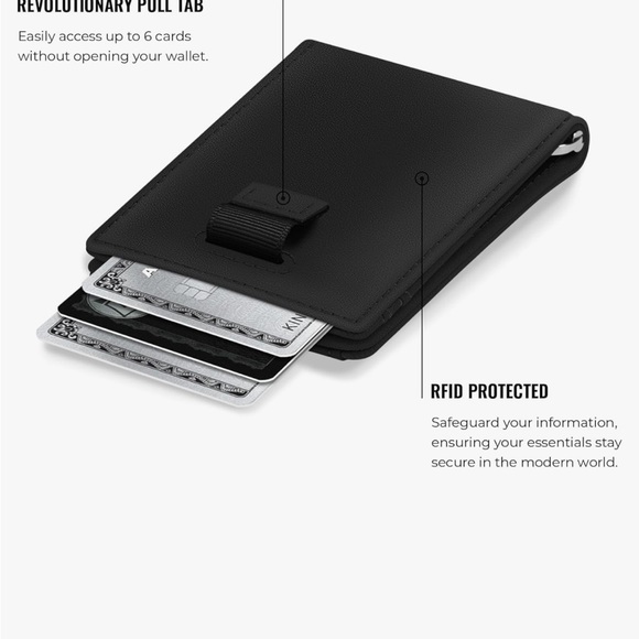 Kings Loot Trackable Wallet - AirTag Compatible - Black - Picture 5 of 11